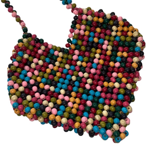 Urban Outfitters Heart Beaded Crossbody Bag - Picture 6 of 11